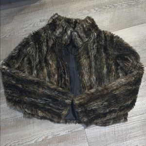 LF cropped fur coat